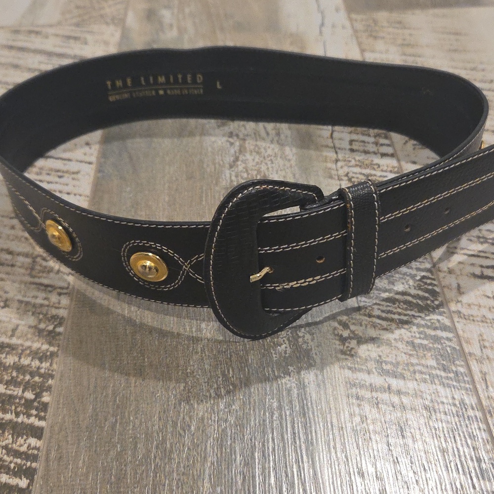 The Limited Black Belt with Gold Details
